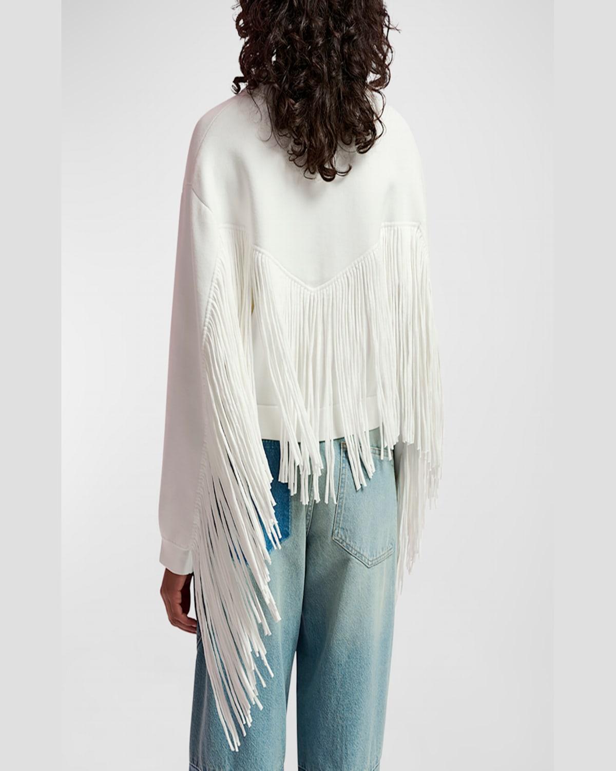 Gou Fringe Knitted Short Jacket