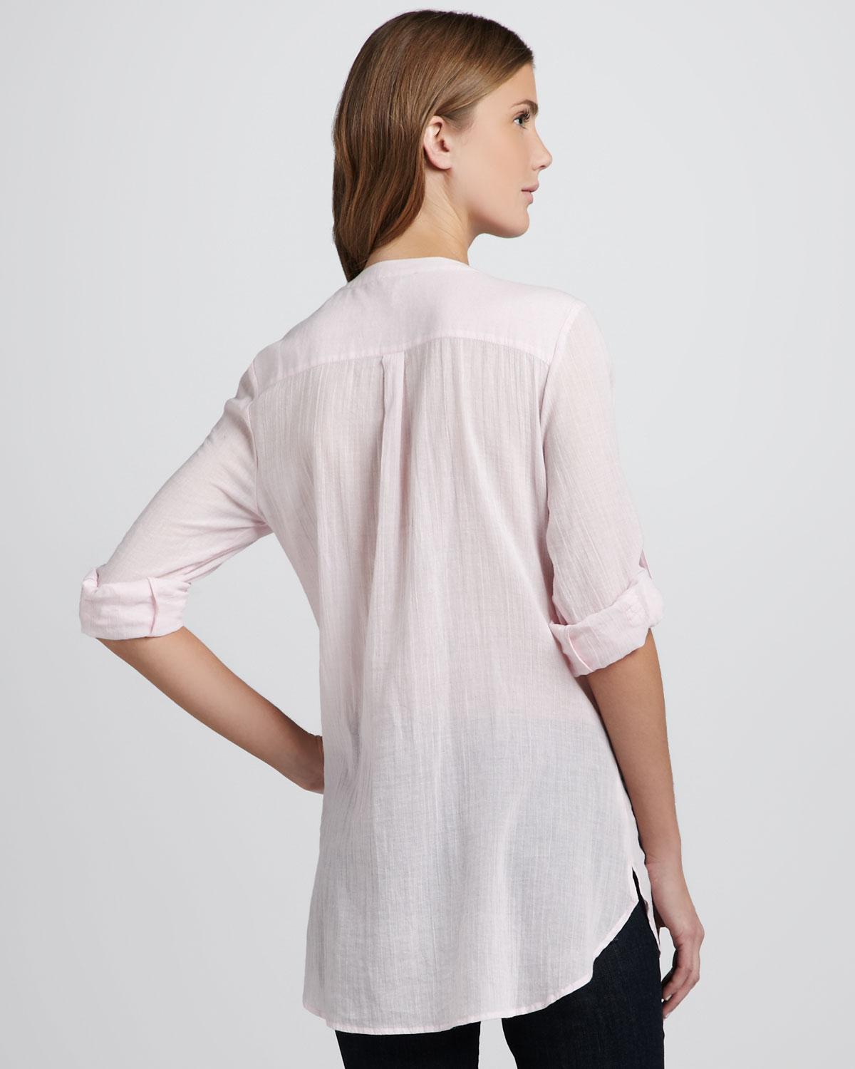 Ryett Short-Sleeve Cropped Shirt