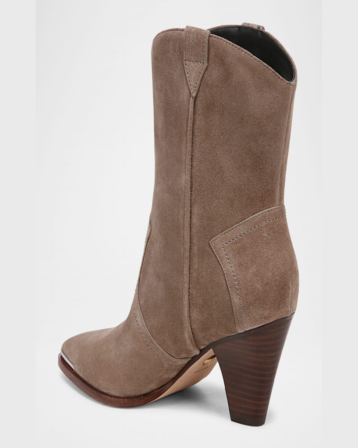 Cody Suede Western Ankle Boots