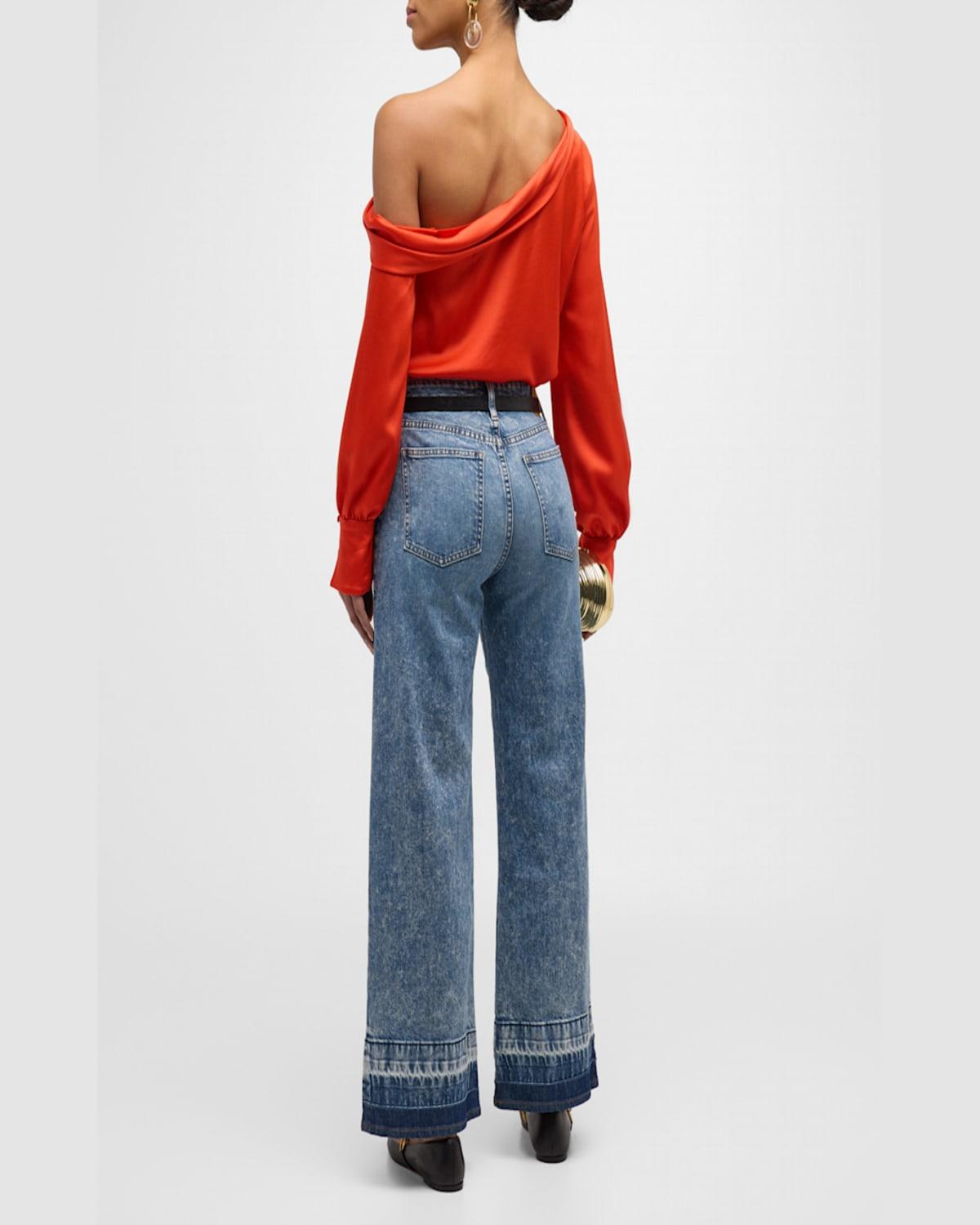 Jude High-Waist Wide-Leg Denim Jeans