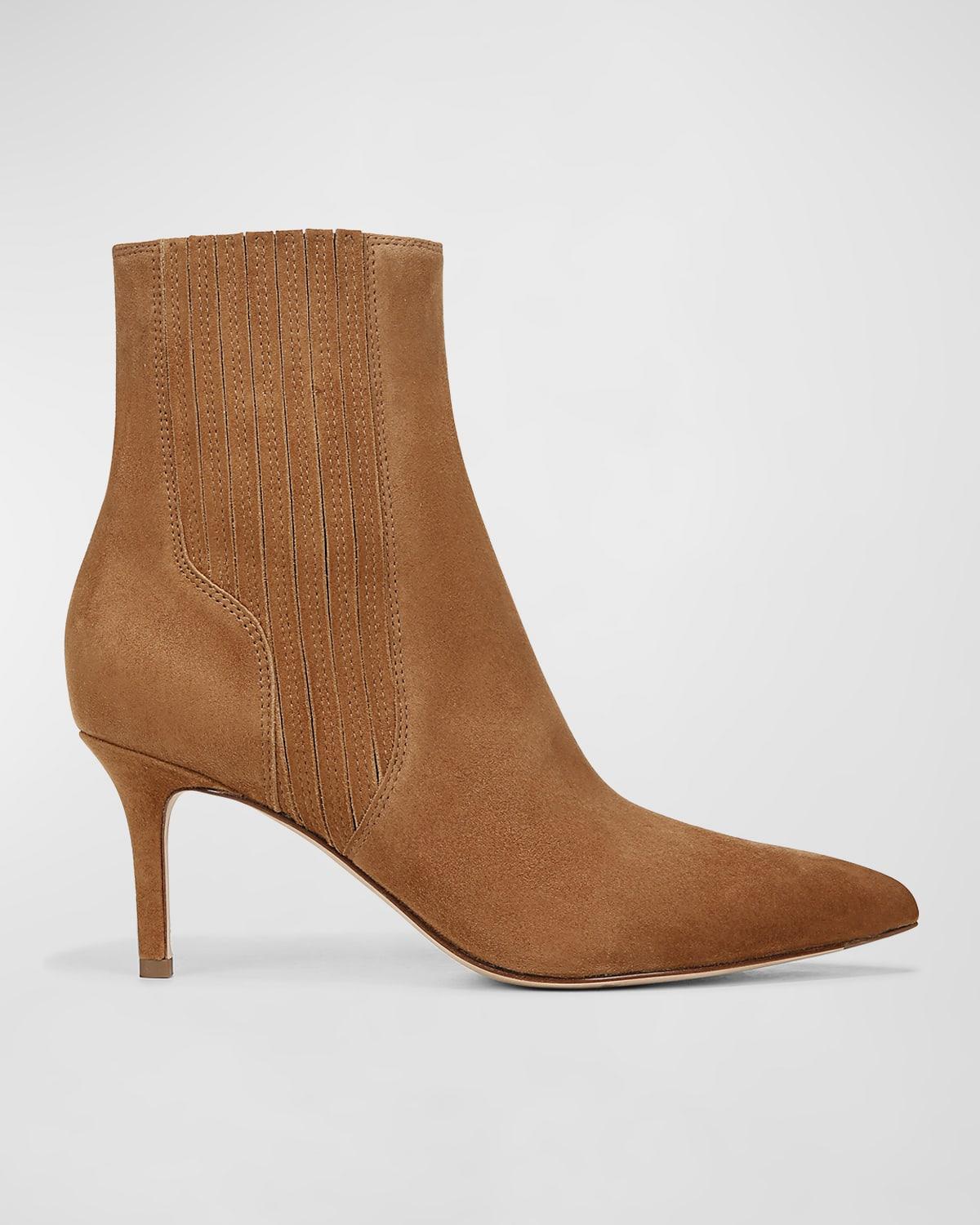 Lisa Suede Stiletto Chelsea Booties