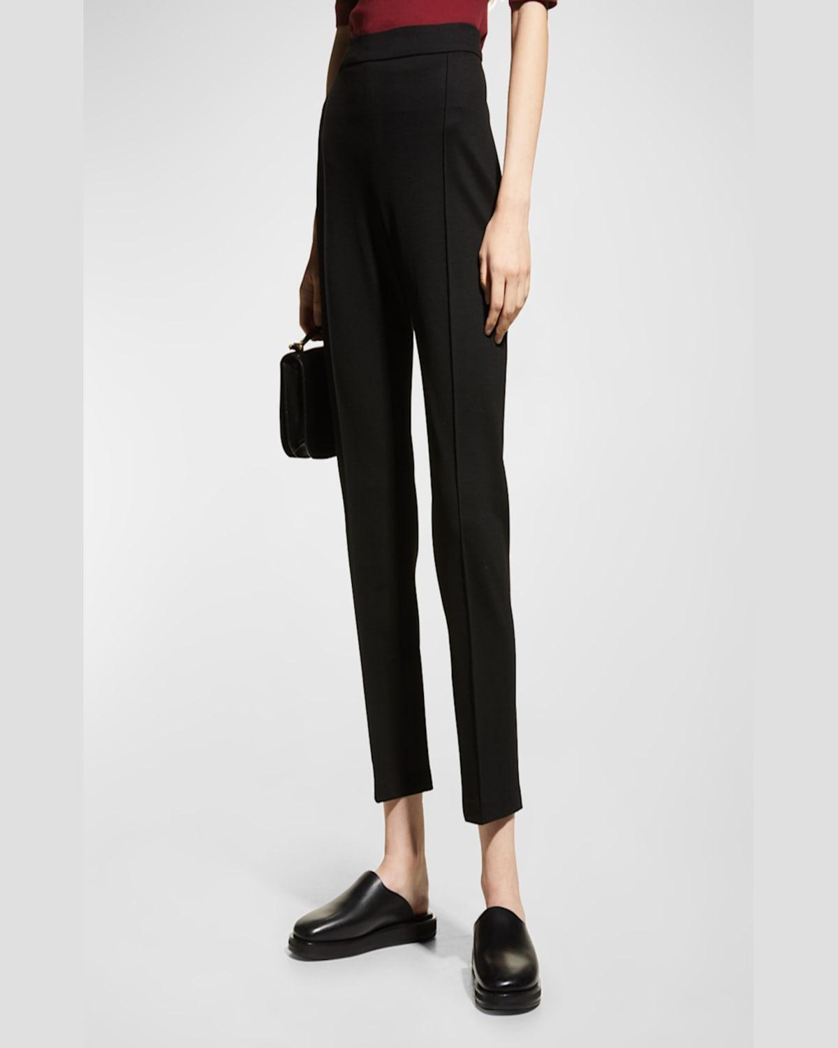 Slim-Leg Crop Pull-On Pants