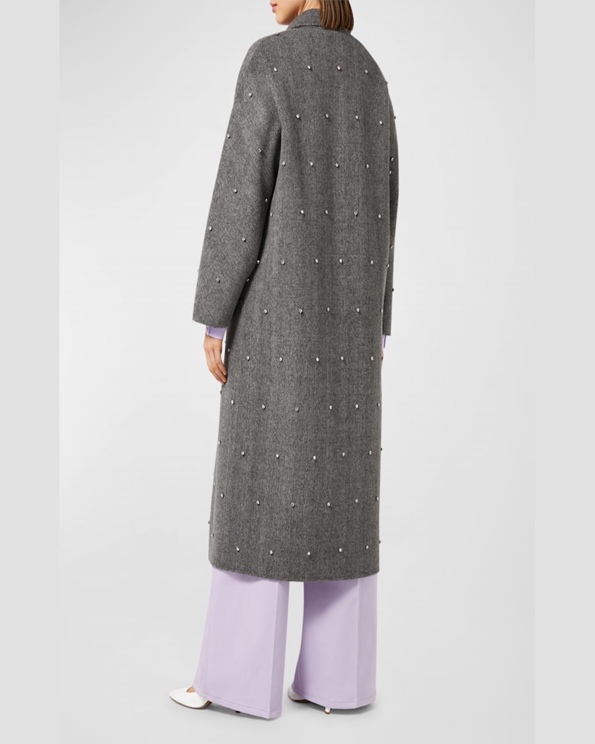 Plus Size Gary Herringbone Rhinestone Coat