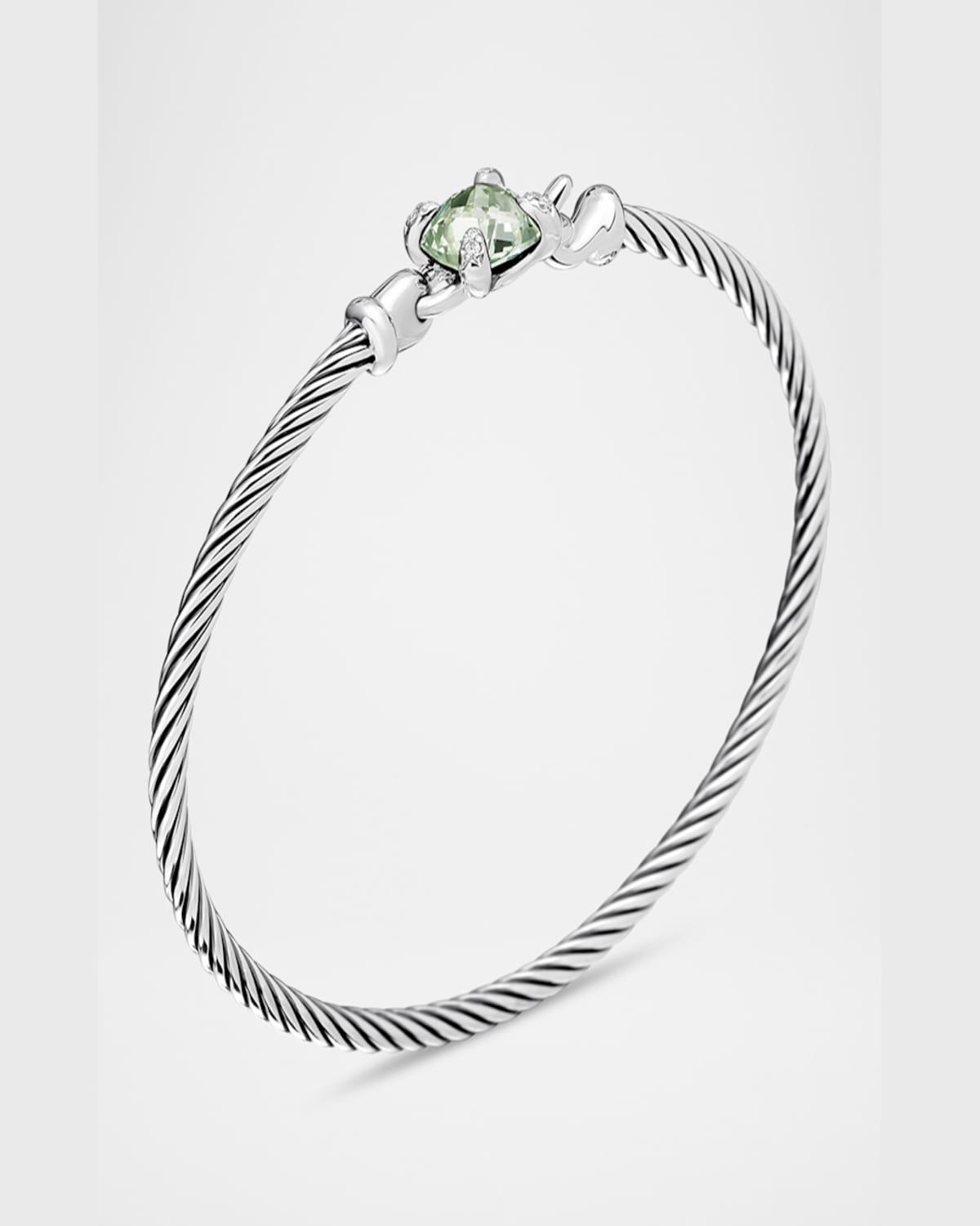 Chatelaine Pave Prong Bracelet with Stone