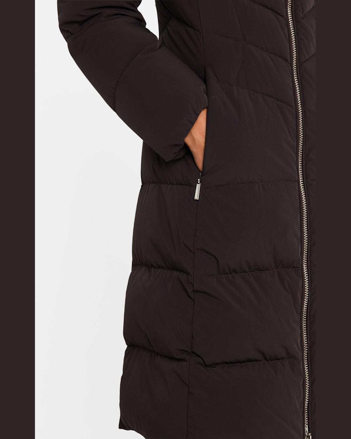 Swami Down Puffer Coat with Detachable Hood