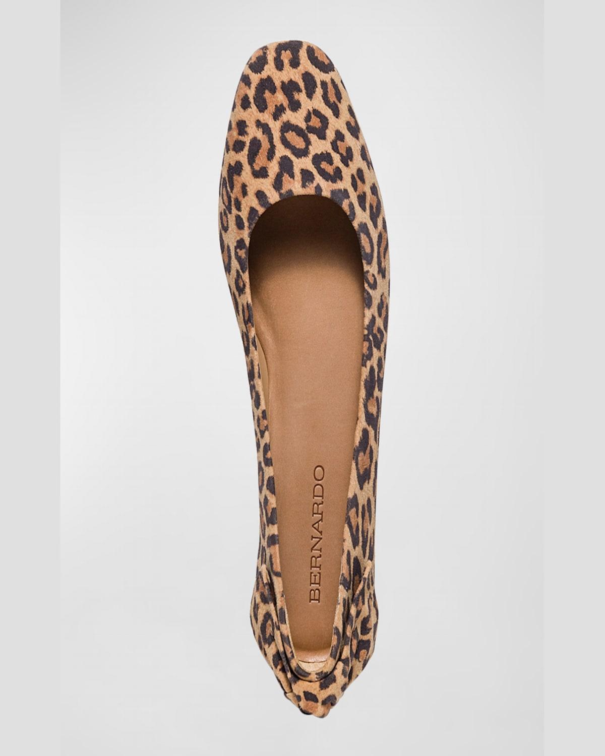 Leopard Bow Ballerina Flats