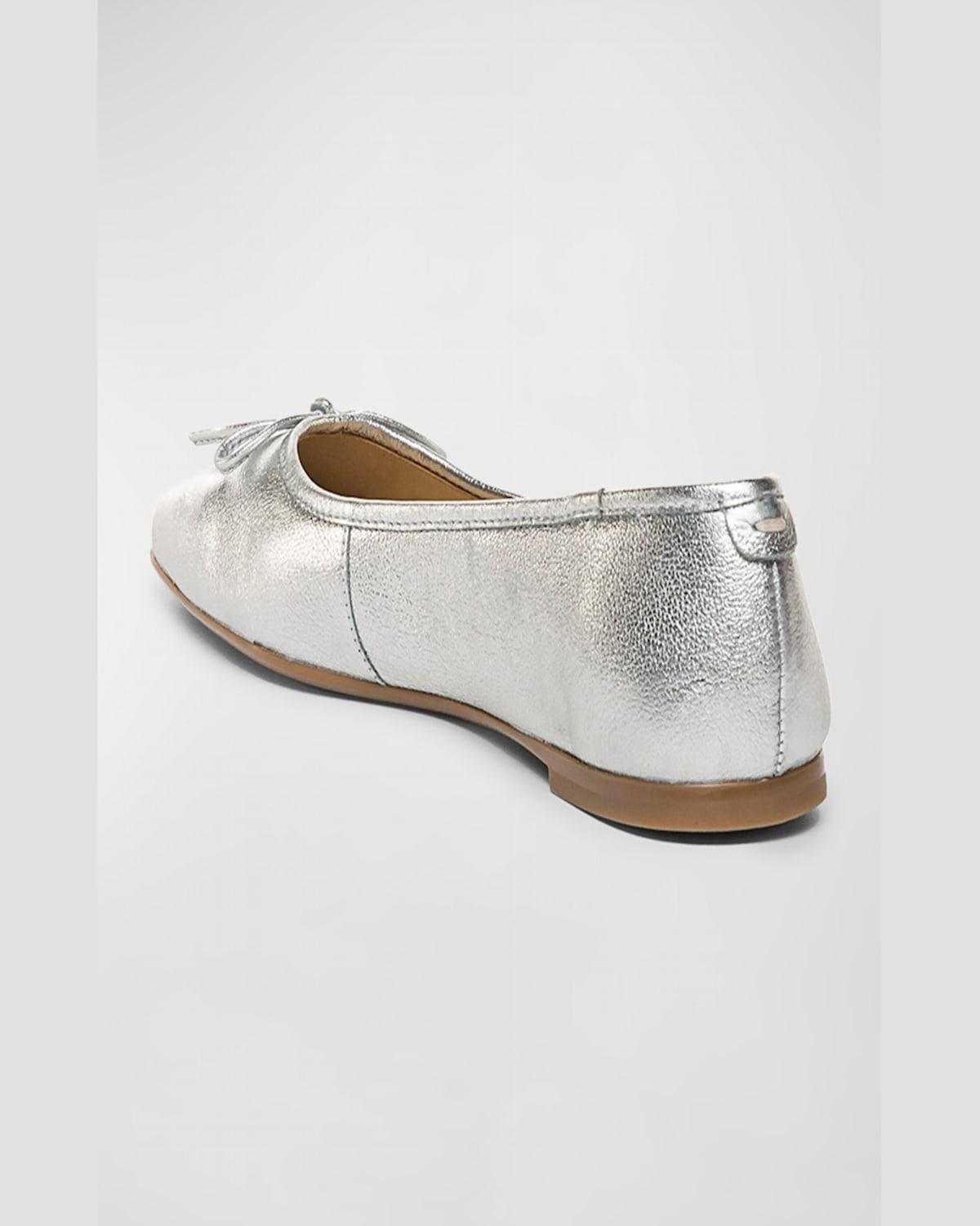 Gwynn Metallic Bow Ballerina Flats