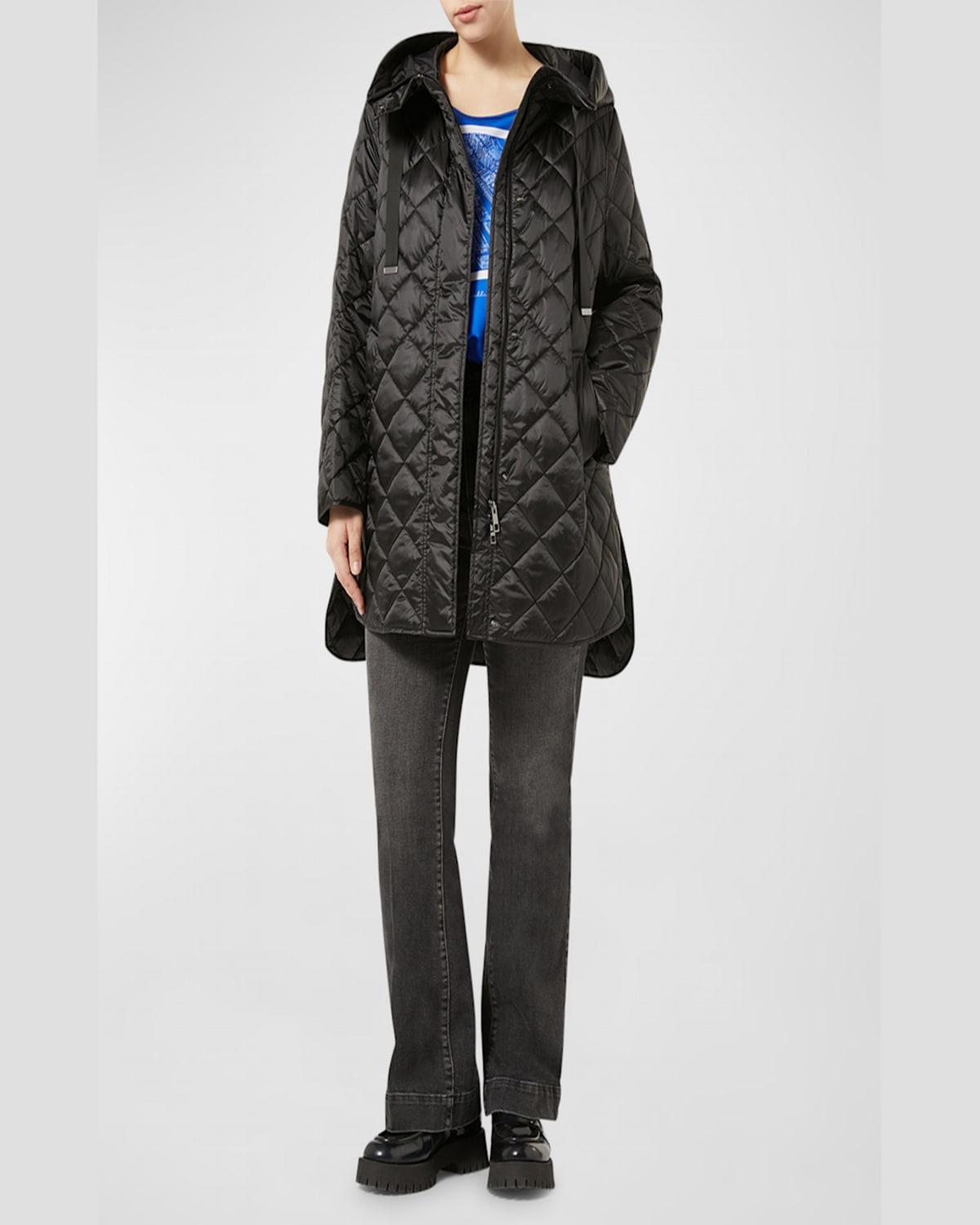 Plus Size Blasone Quilted Hooded Parka