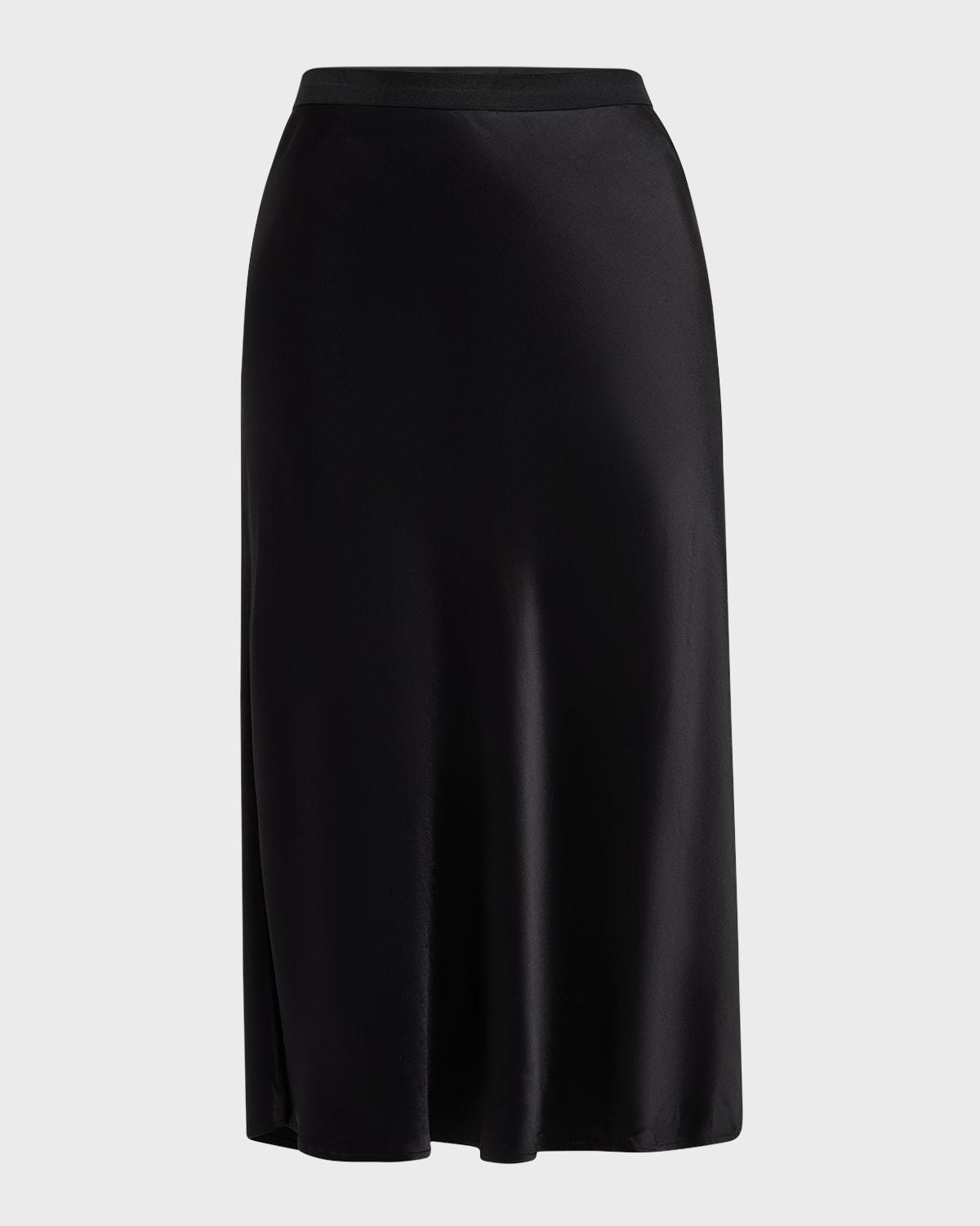 Anya Satin Midi Skirt 