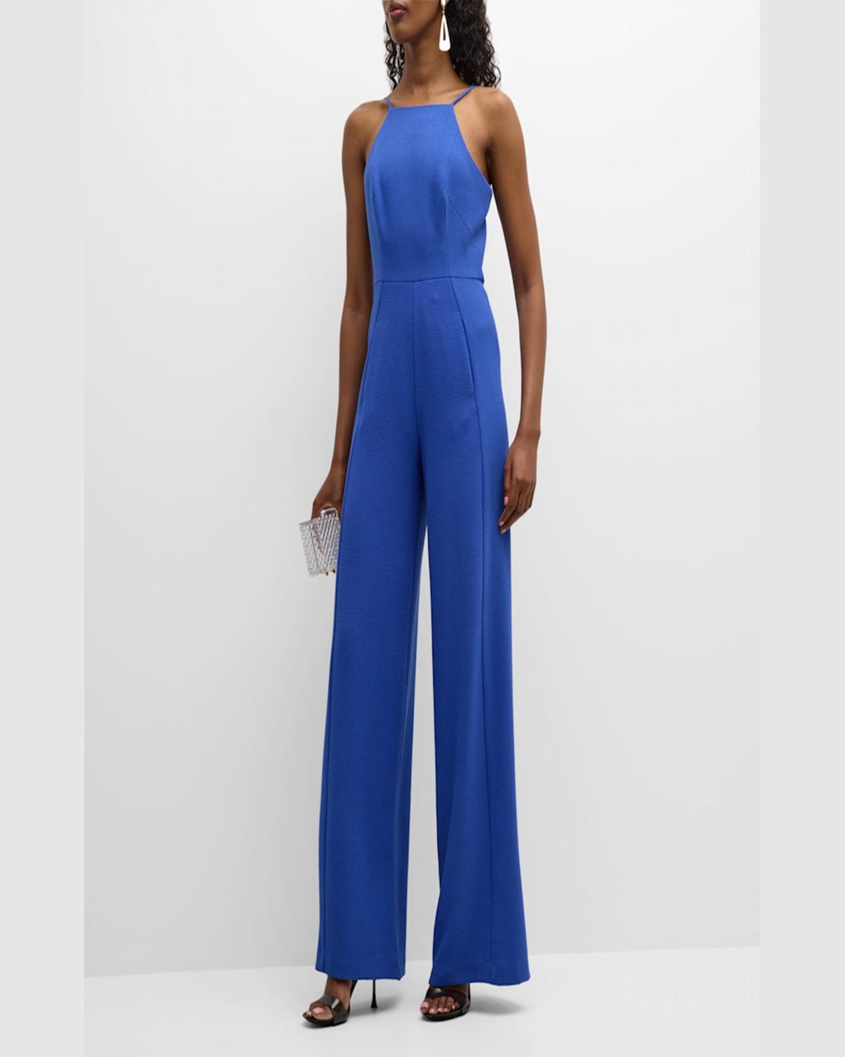 Joaquin Wide-Leg Halter Jumpsuit