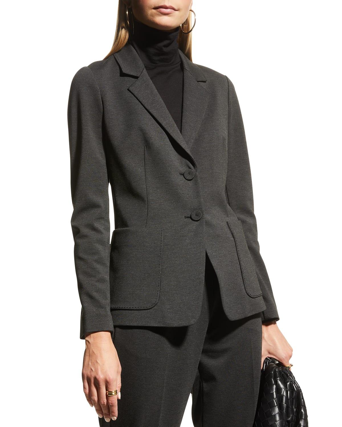 Steffi Two-Button Ponte Jacket