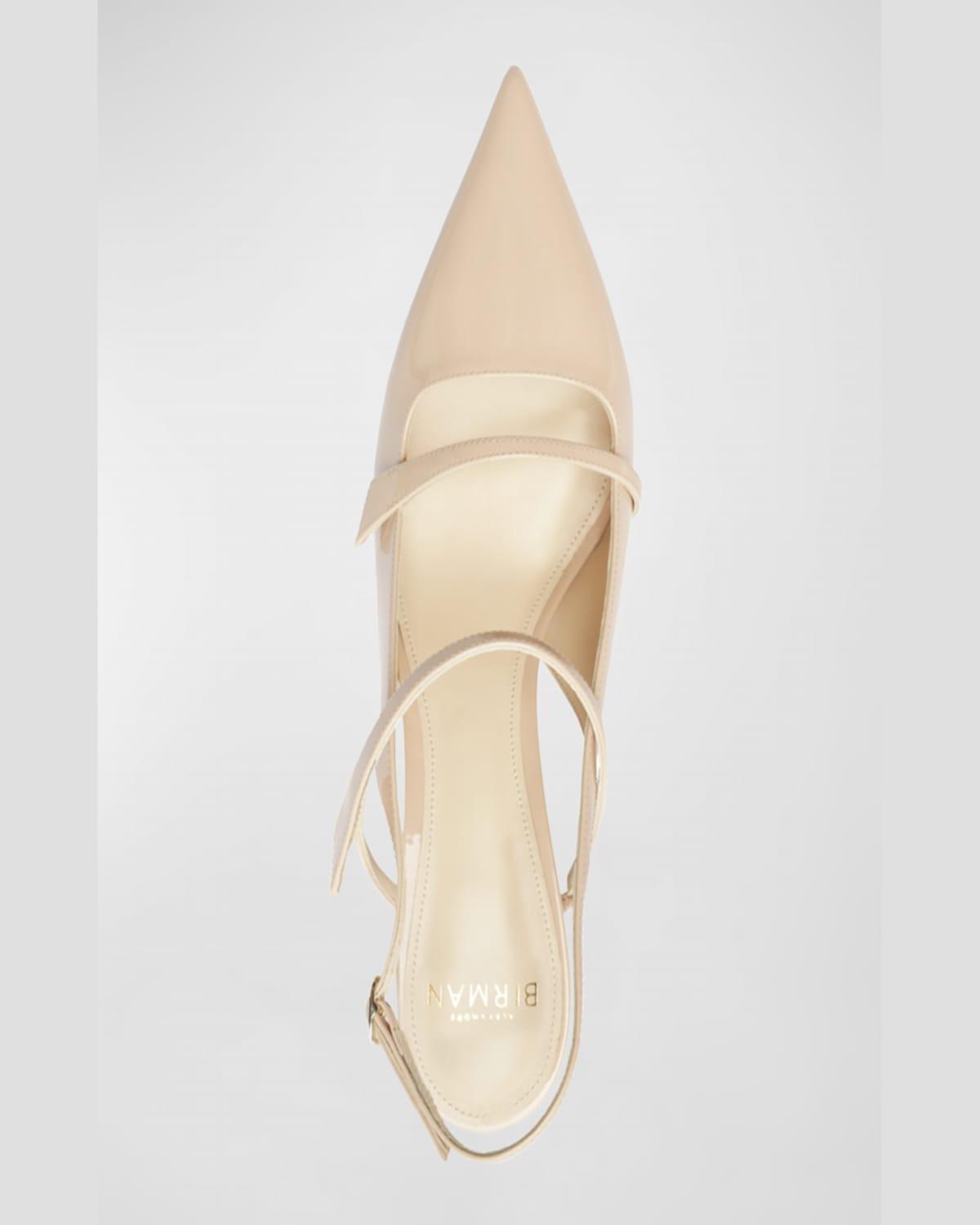 Tita Patent Slingback Pumps