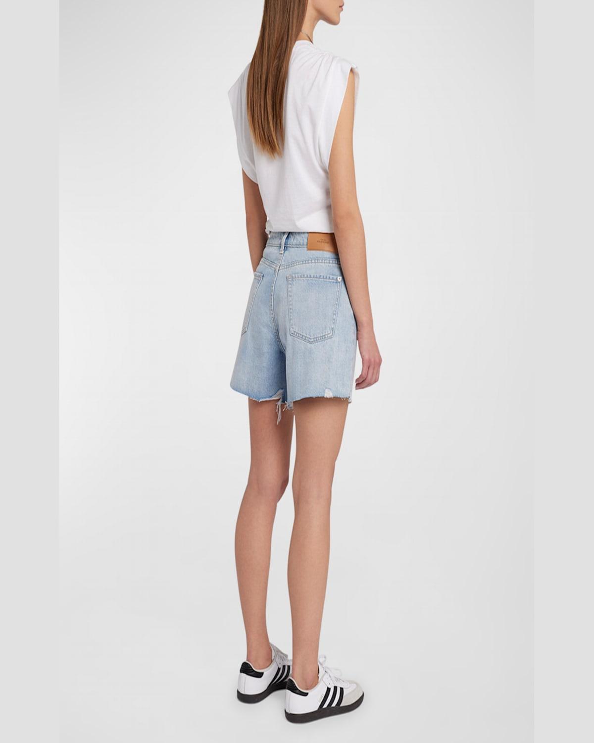 Monroe Long Denim Shorts