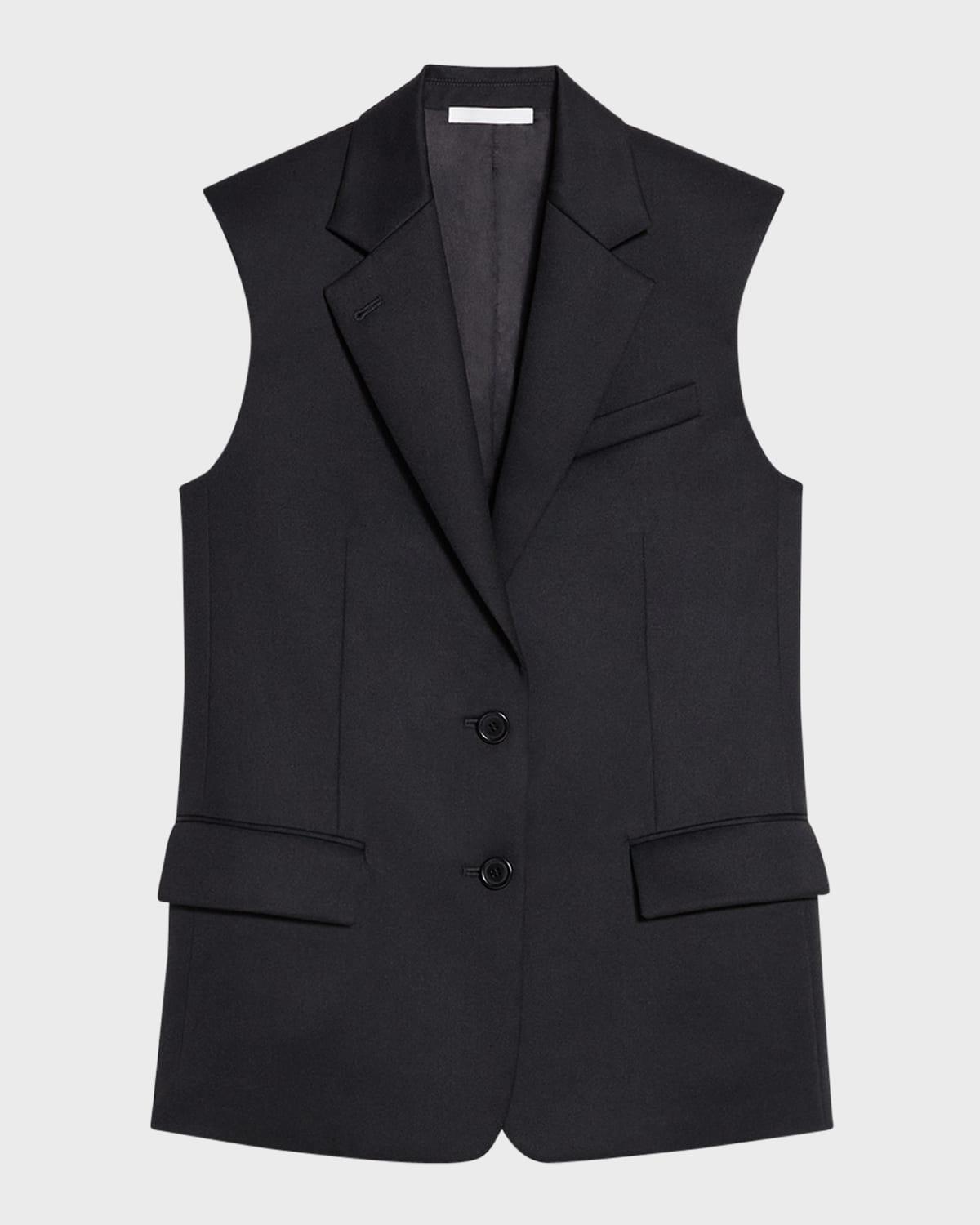 Men's Sleeveless Wool Blazer