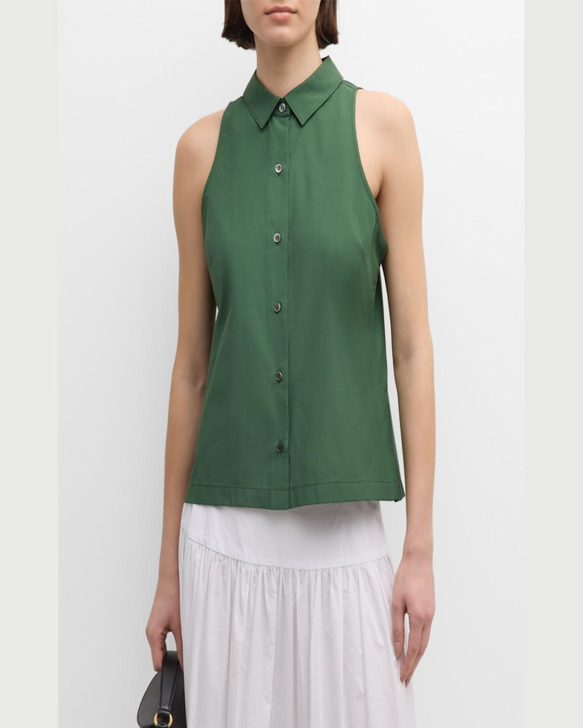 Button-Down Techno Poplin Vest