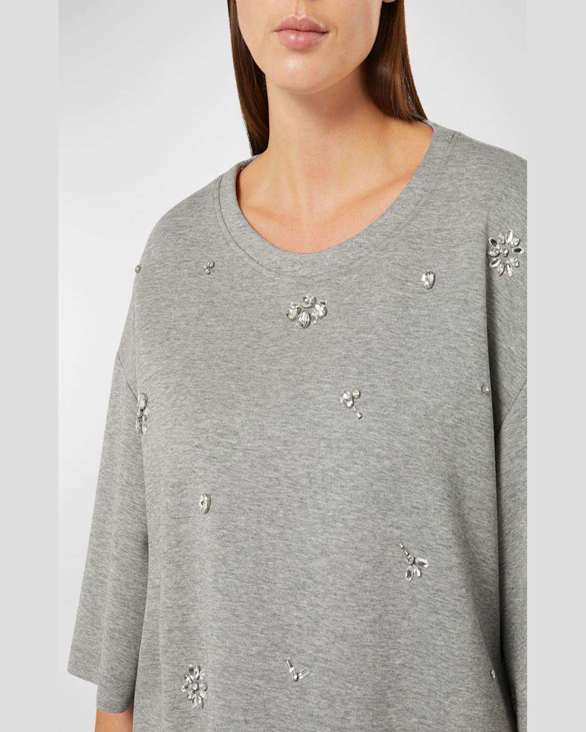 Plus Size Crystal-Embellished T-Shirt