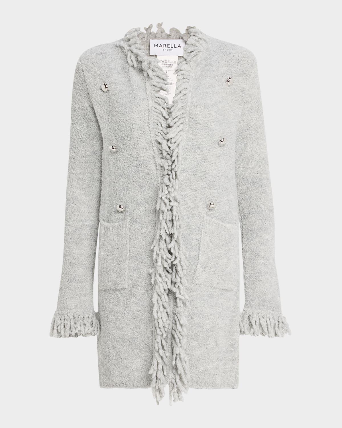 Regina Boucle Fringe Coat