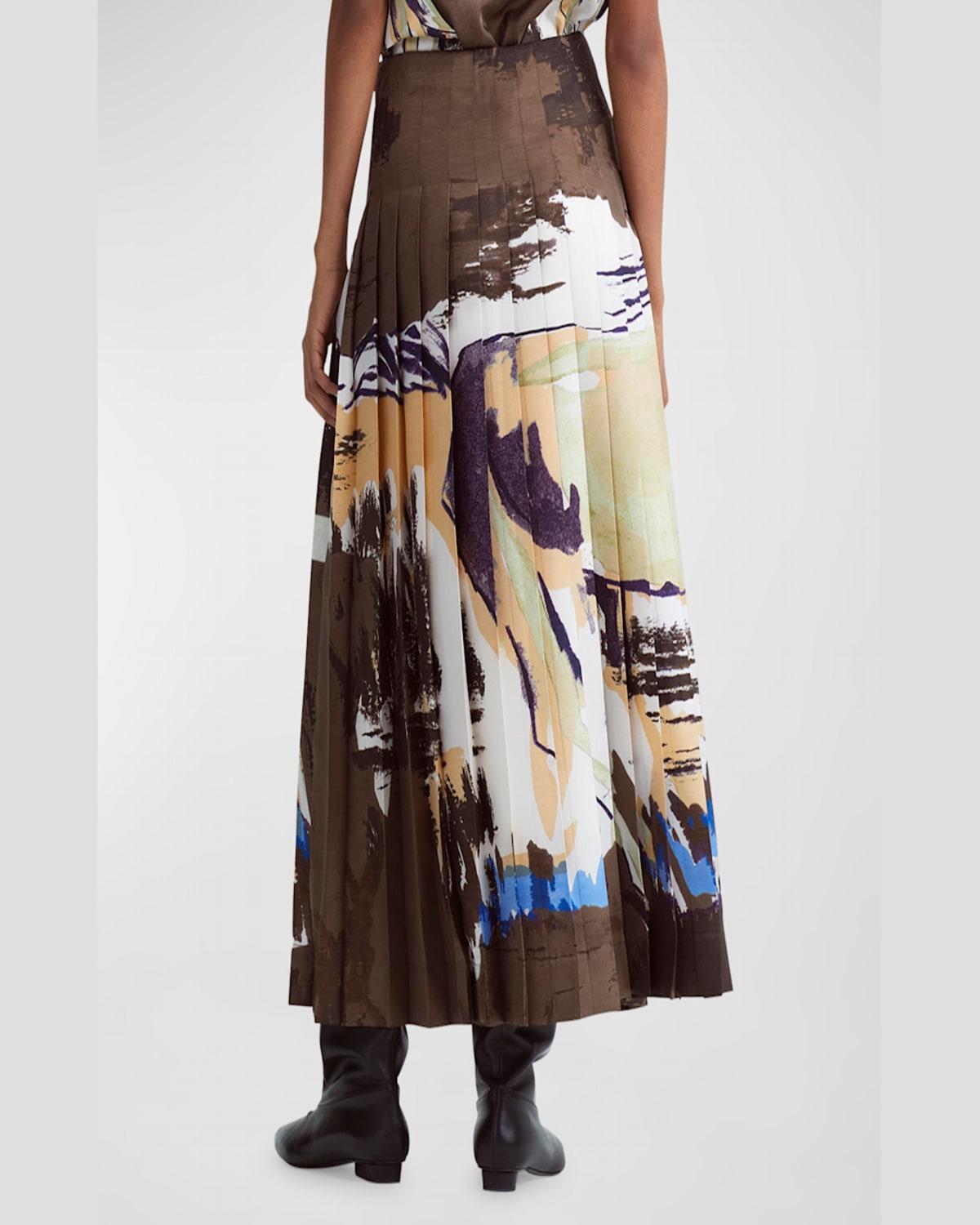 Tullius Pleated Maxi Skirt 