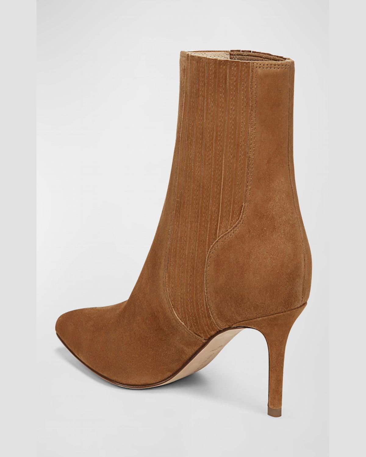 Lisa Suede Stiletto Chelsea Booties