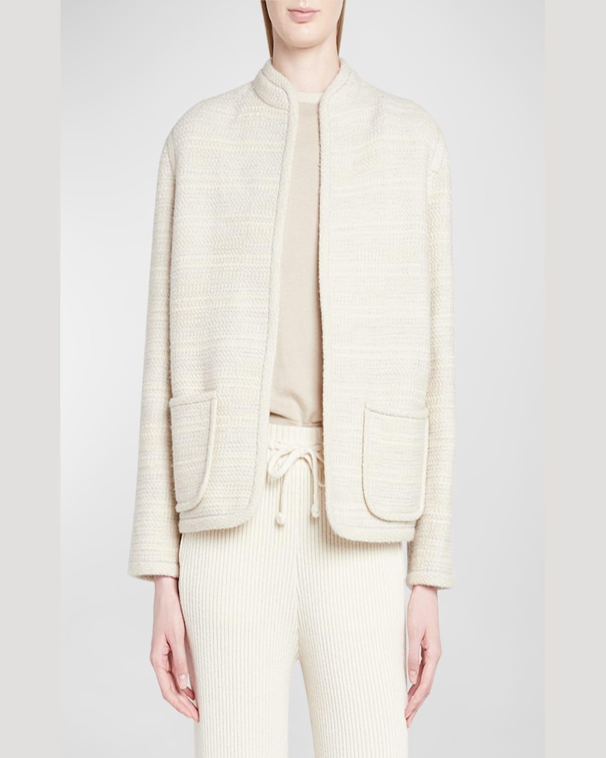 Kiso Cashmere Tweed Short Jacket