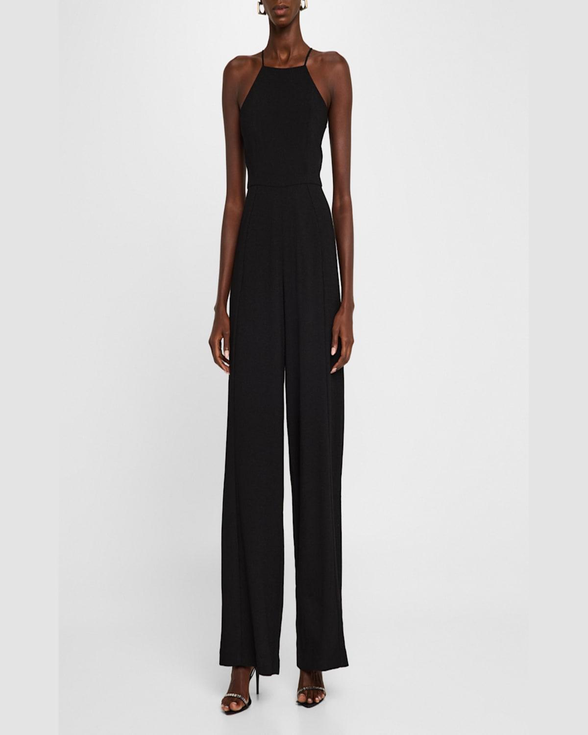 Joaquin Wide-Leg Halter Jumpsuit