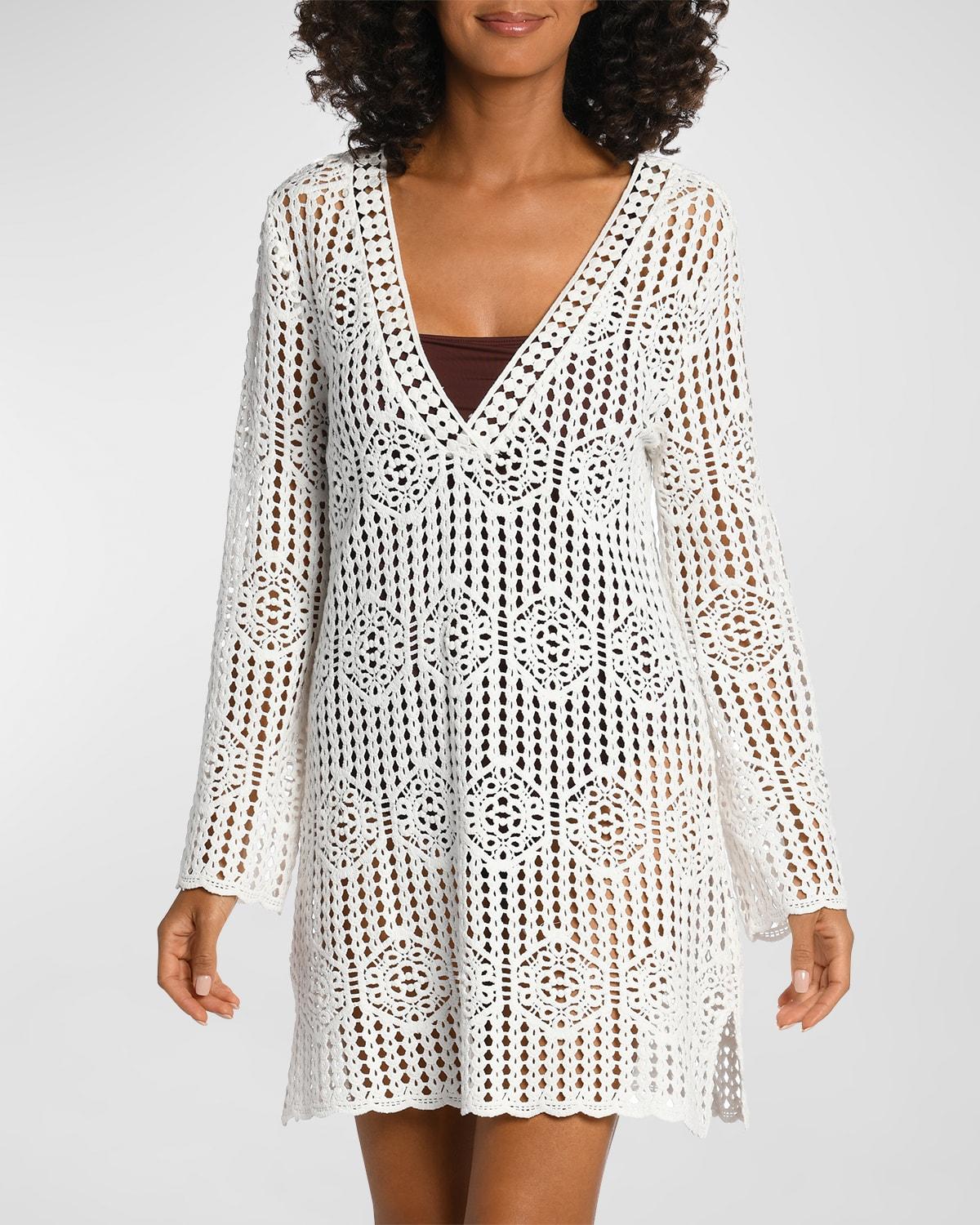 Waverly Crochet V-Neck Tunic