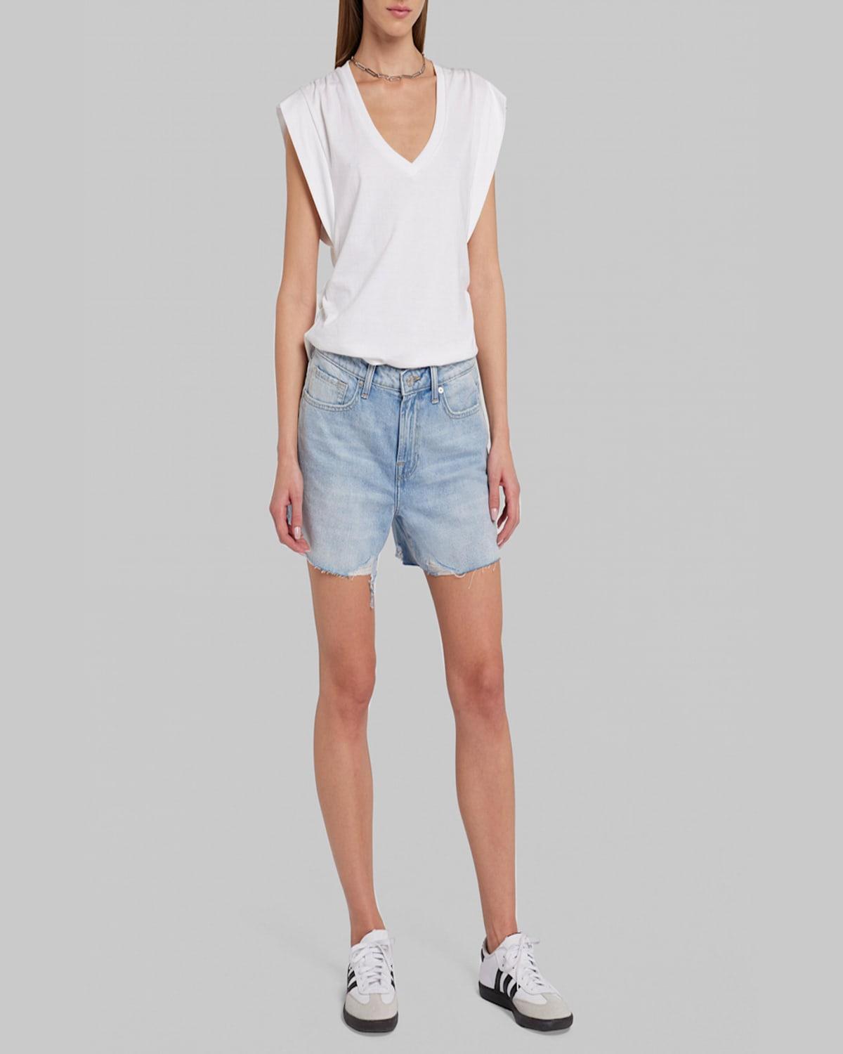 Monroe Long Denim Shorts