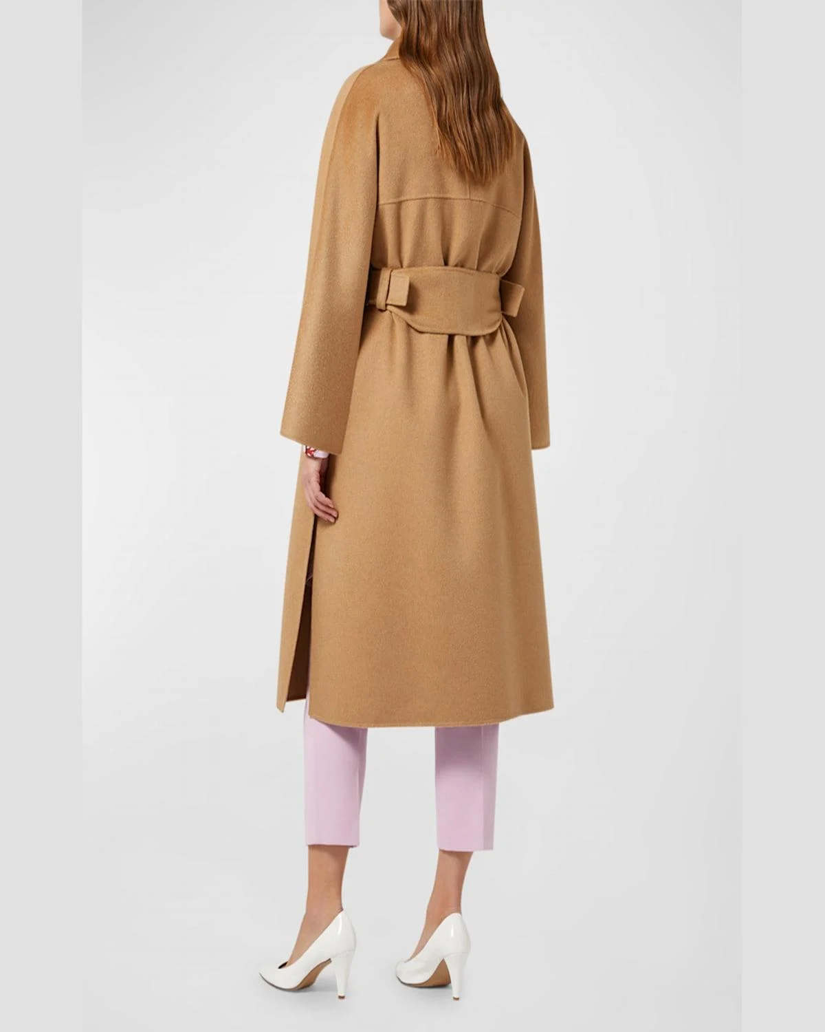 Plus Size Bratto Double-Breasted Wool Coat