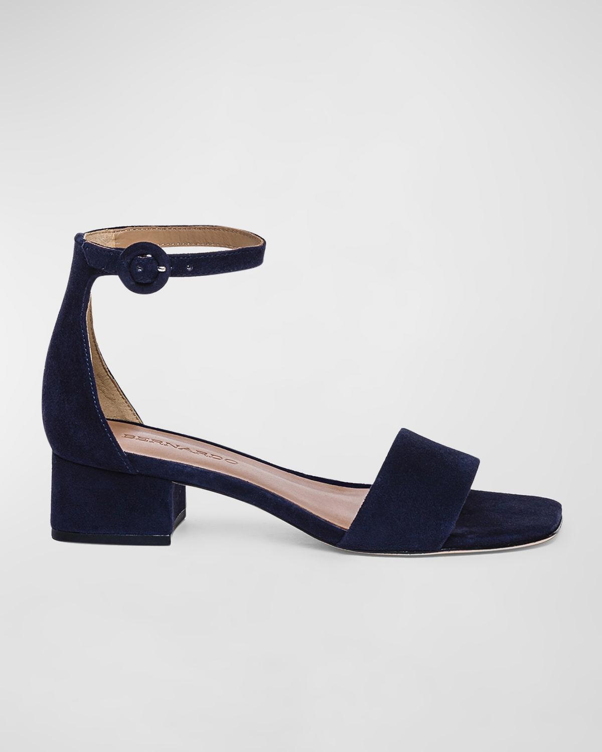 Jalena Suede Ankle-Strap Sandals