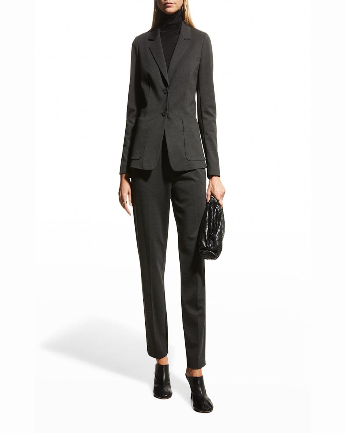 Steffi Two-Button Ponte Jacket