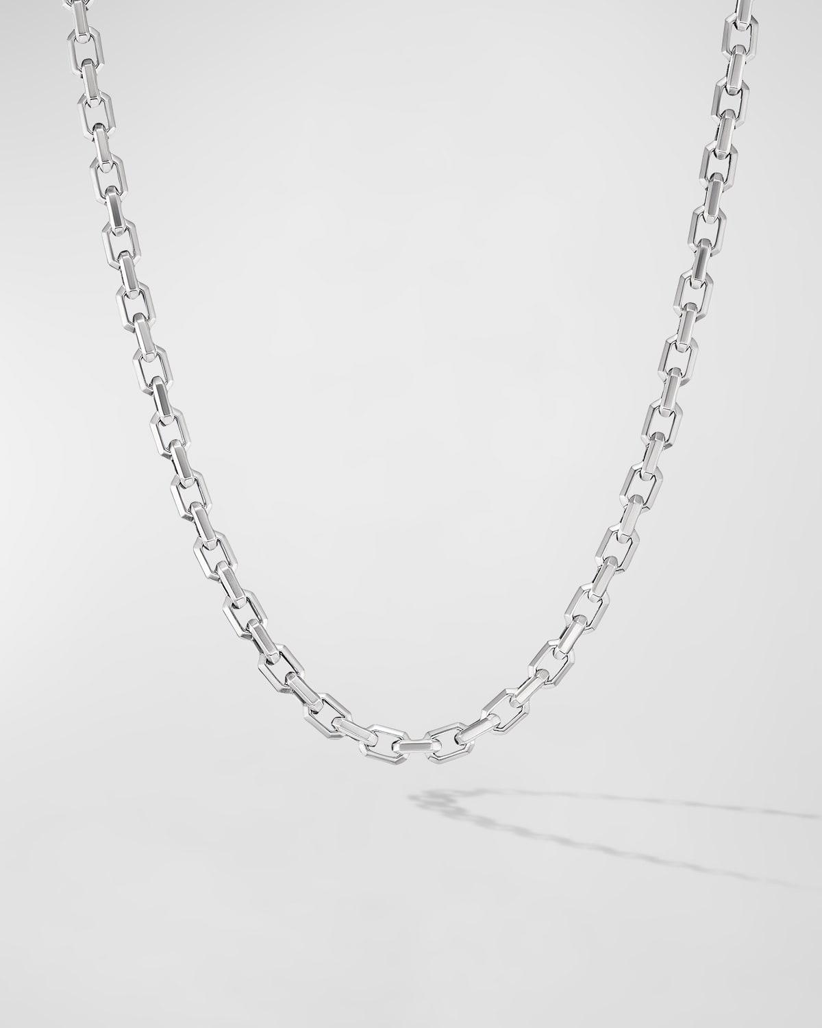 5.5mm Men's Streamline Heirloom Link Necklace in Silver