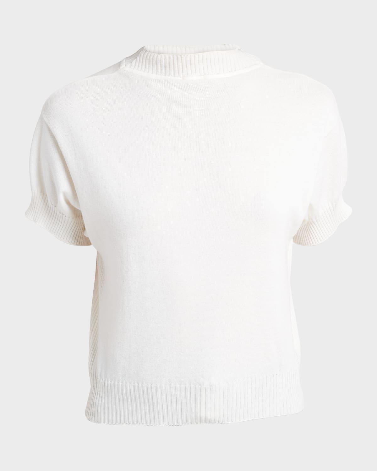 Mock-Neck Knit Top