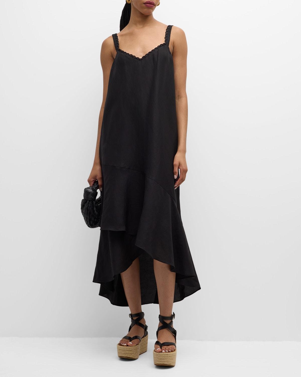 Aubrey Sleeveless High-Low Midi Dress