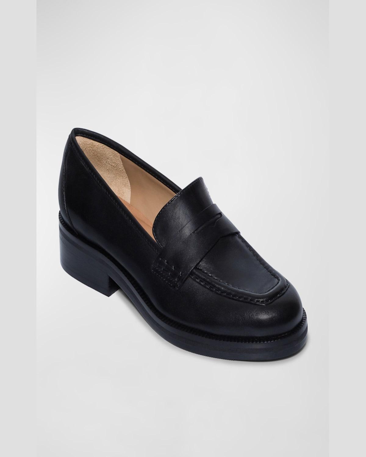 Tabitha Calfskin Penny Loafers