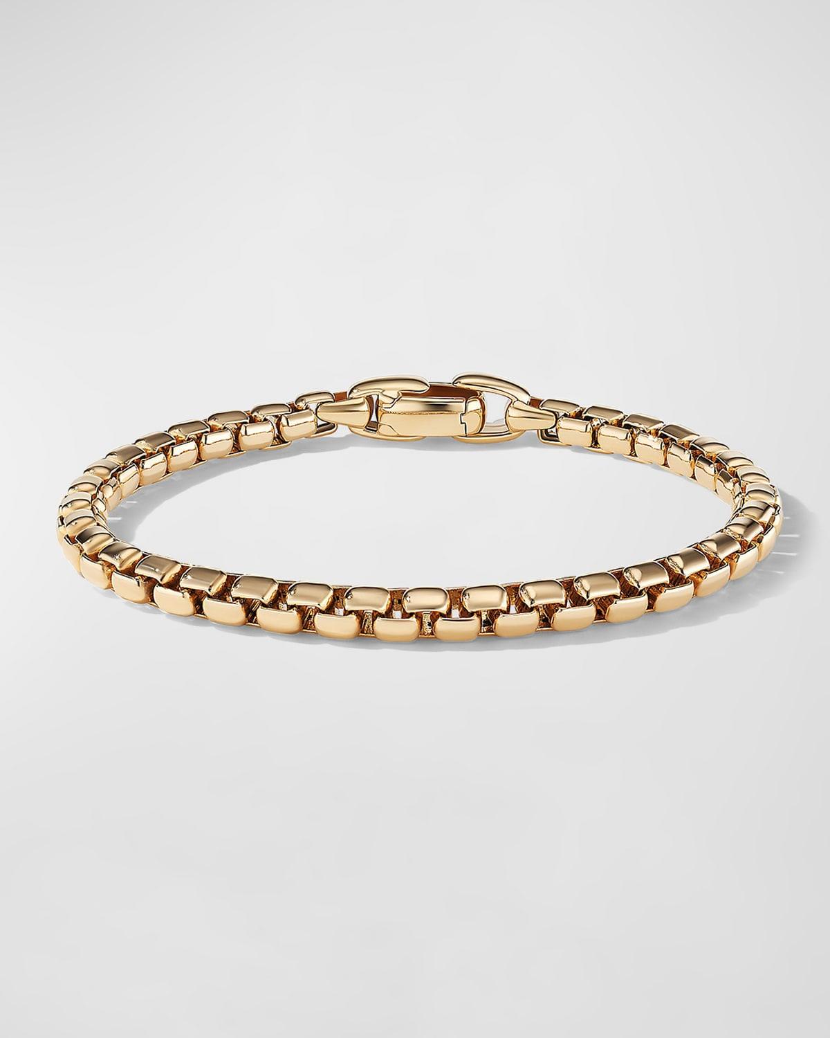 Box Chain Bracelet in 18K Gold, 5mm