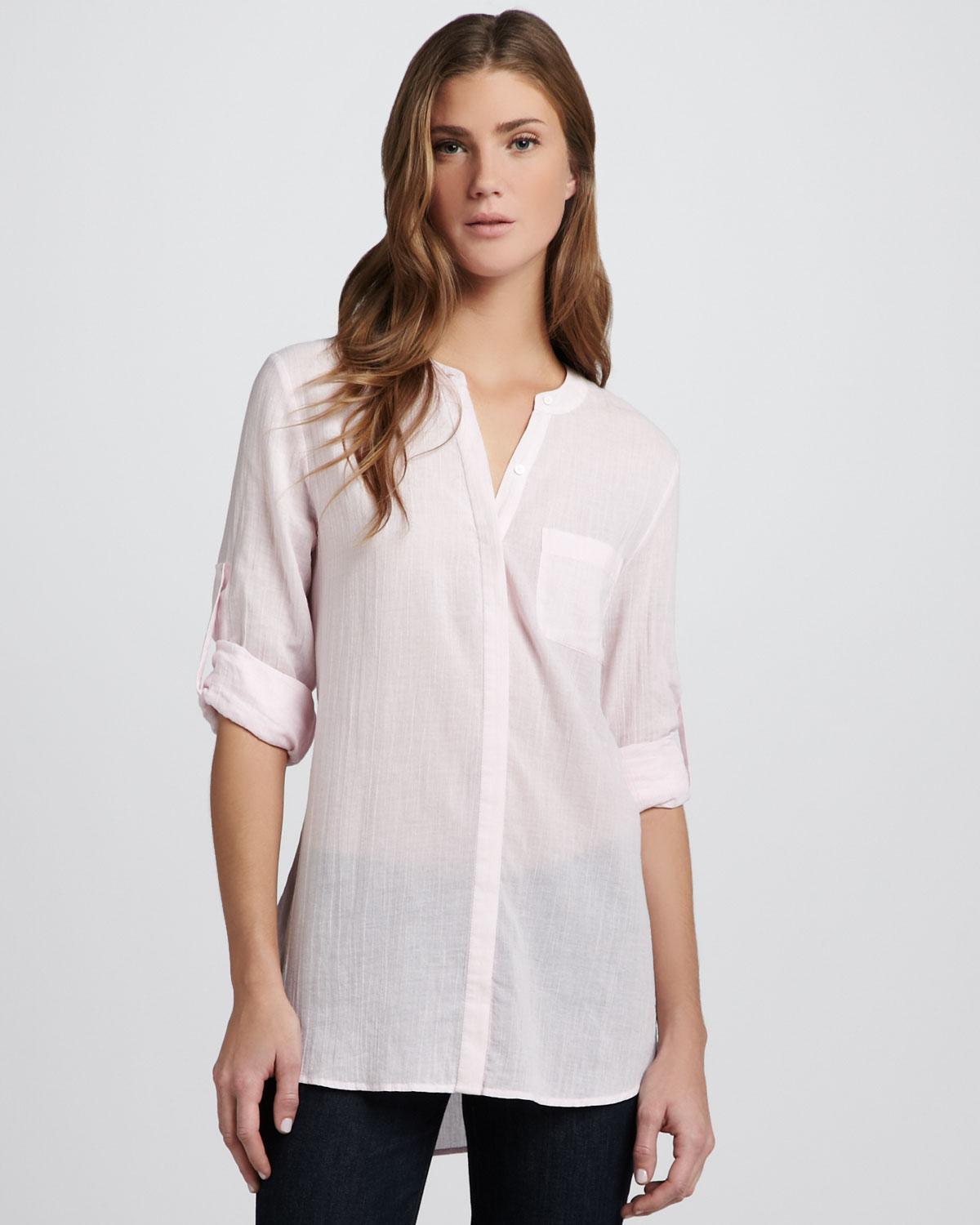 Ryett Short-Sleeve Cropped Shirt