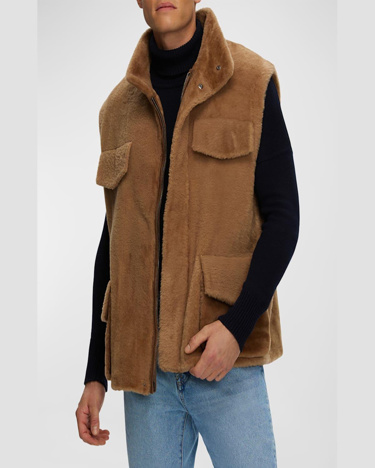 Men's Sheared Shearling Vest