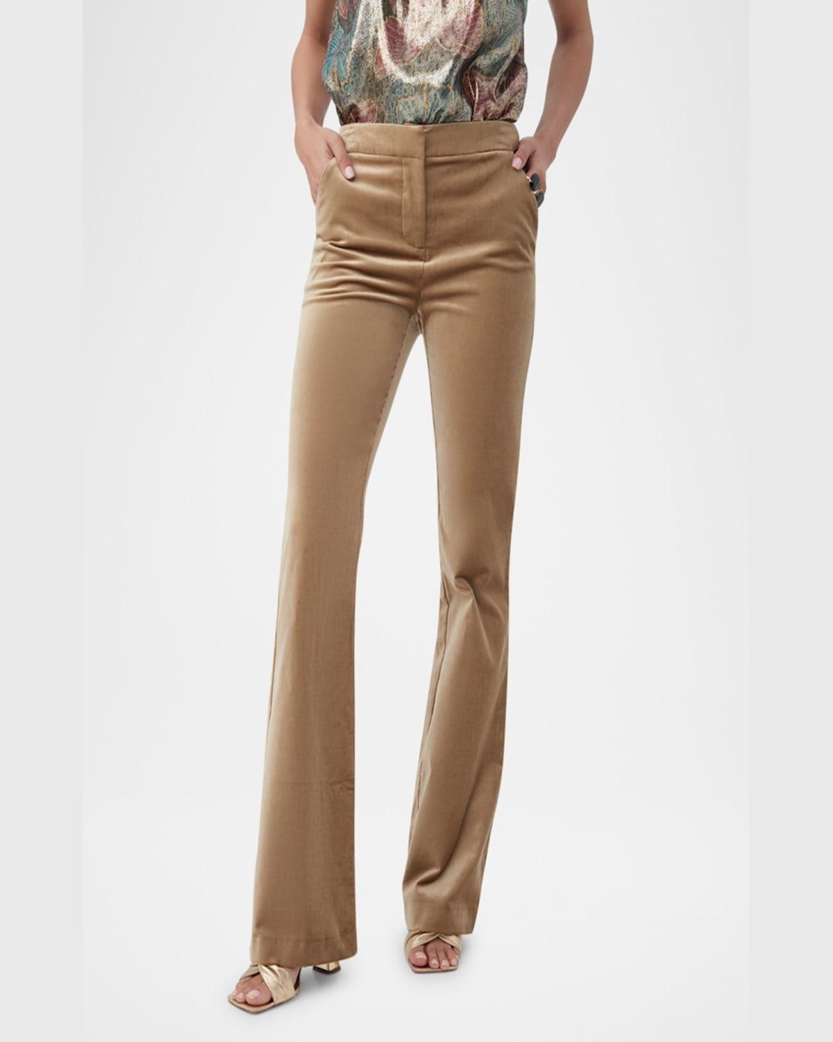 Westport Flare-Leg Velveteen Pants