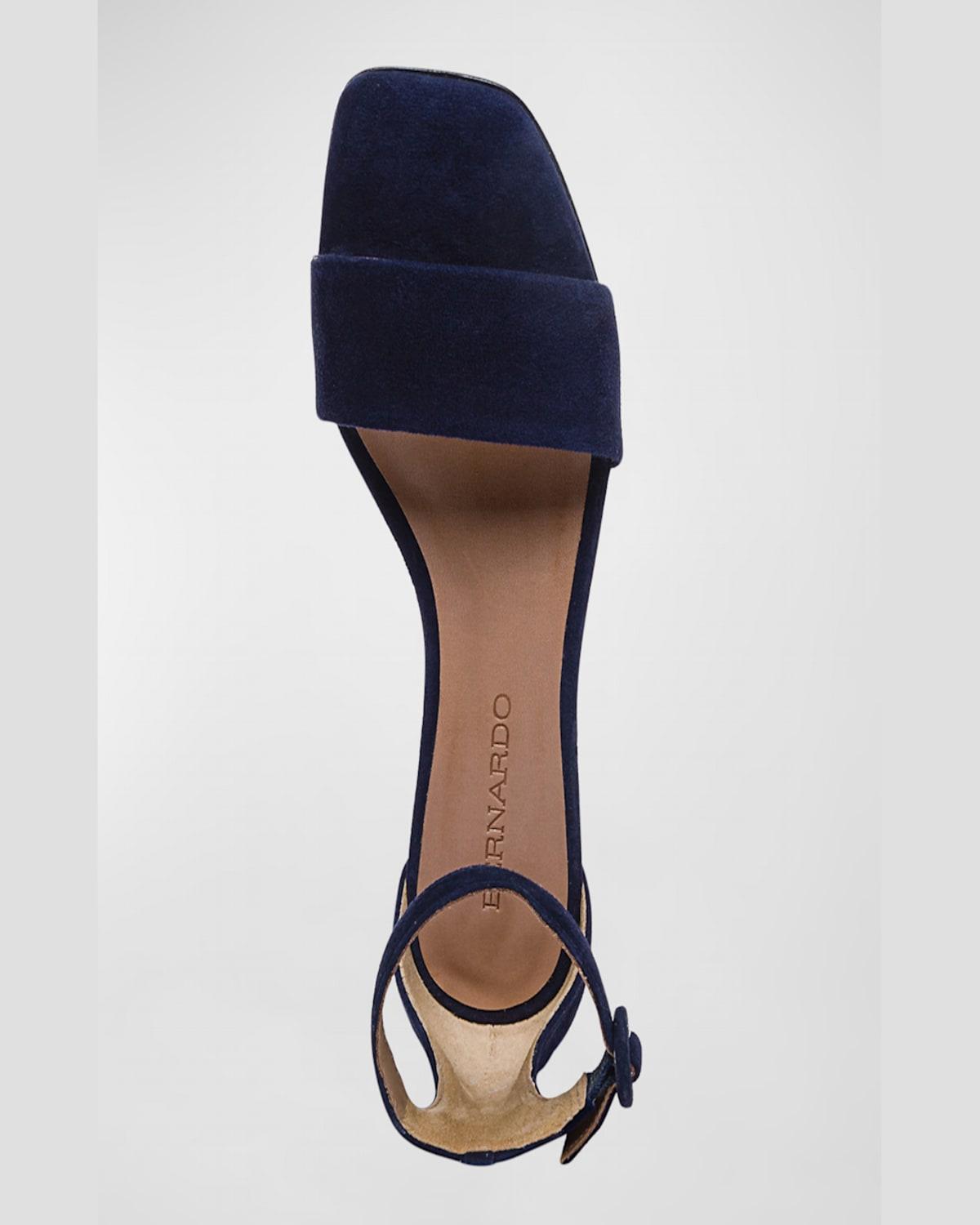 Jalena Suede Ankle-Strap Sandals