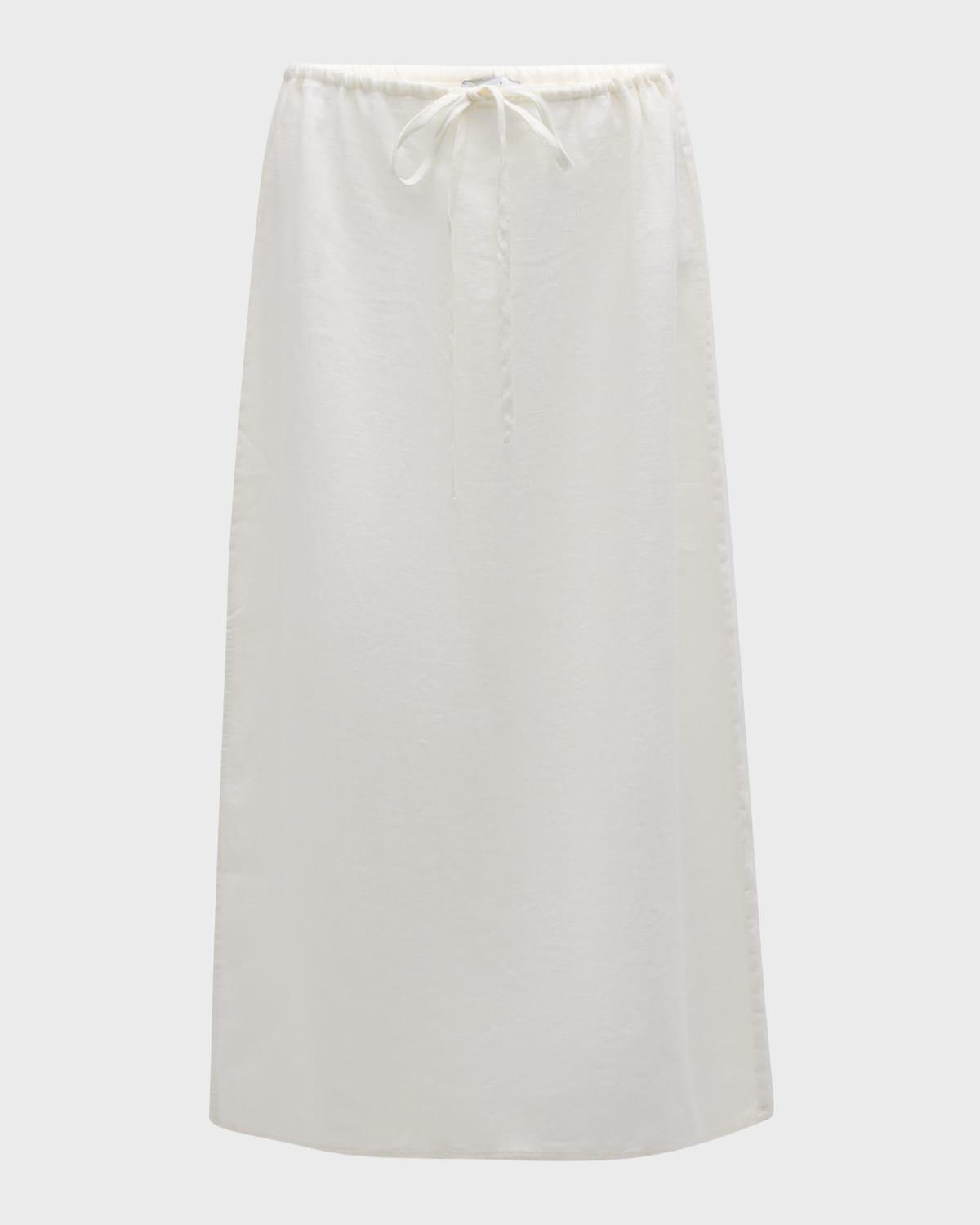 Monet Linen Midi Skirt 