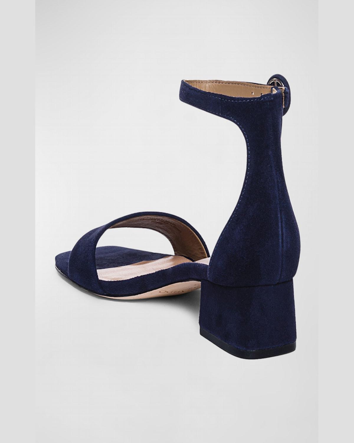 Jalena Suede Ankle-Strap Sandals