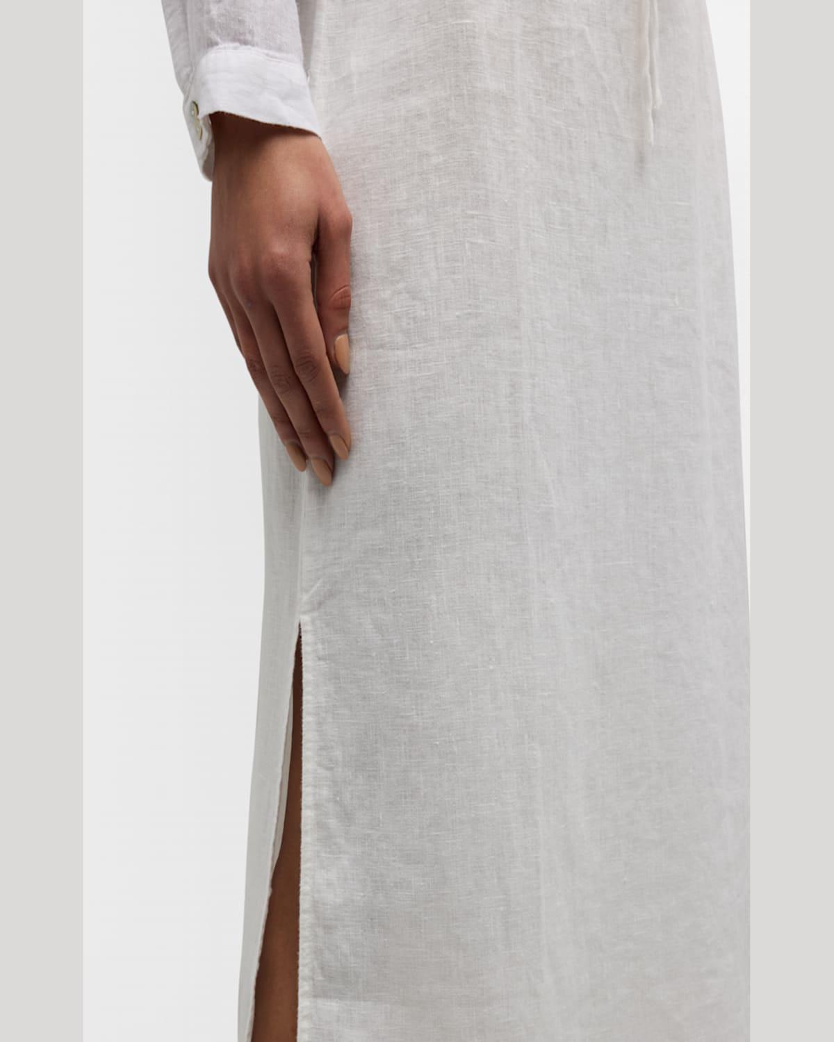 Monet Linen Midi Skirt 