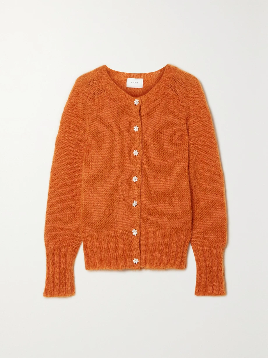 Vanessa embellished mohair-blend cardigan