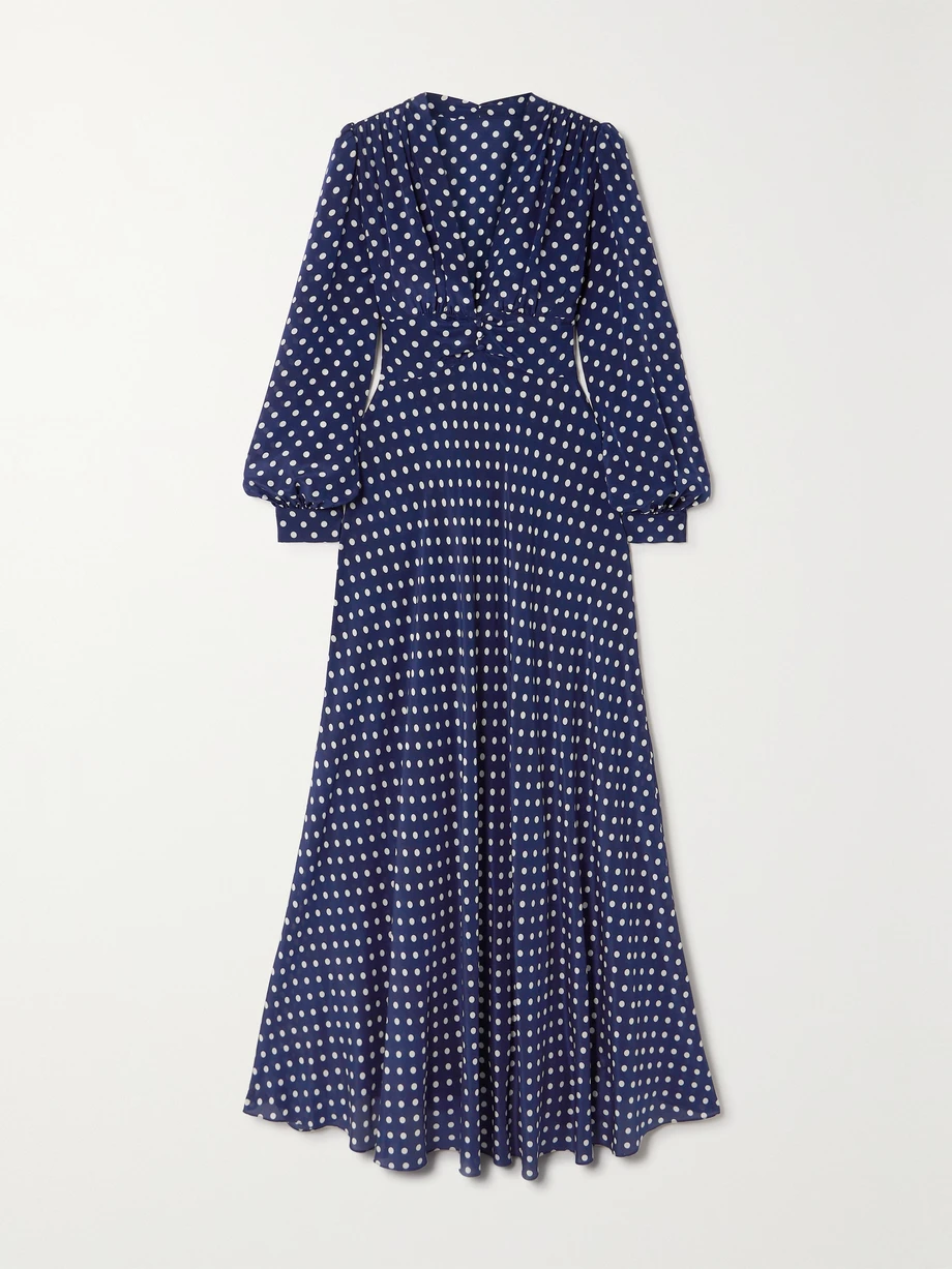 Emory polka-dot silk maxi dress