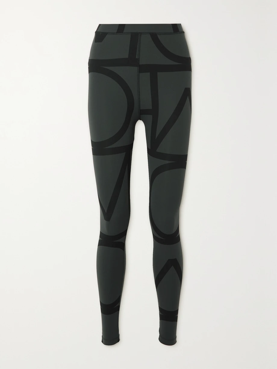 + NET SUSTAIN Cork stretch-jersey leggings