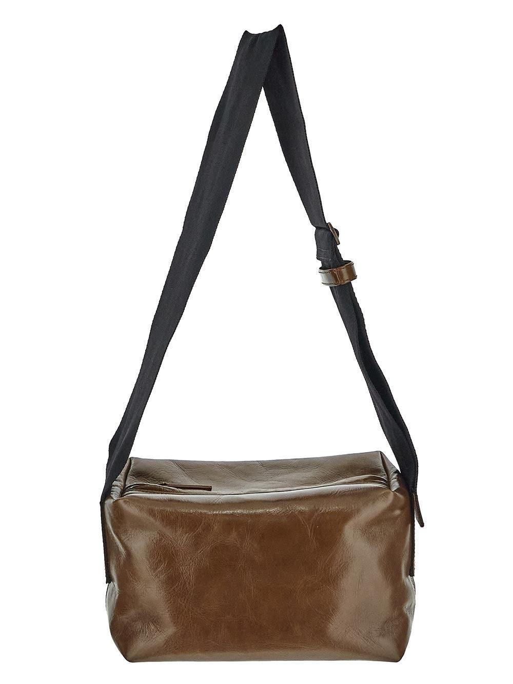 Uma Wang Buckle Detailed Zip-Up Shoulder Bag