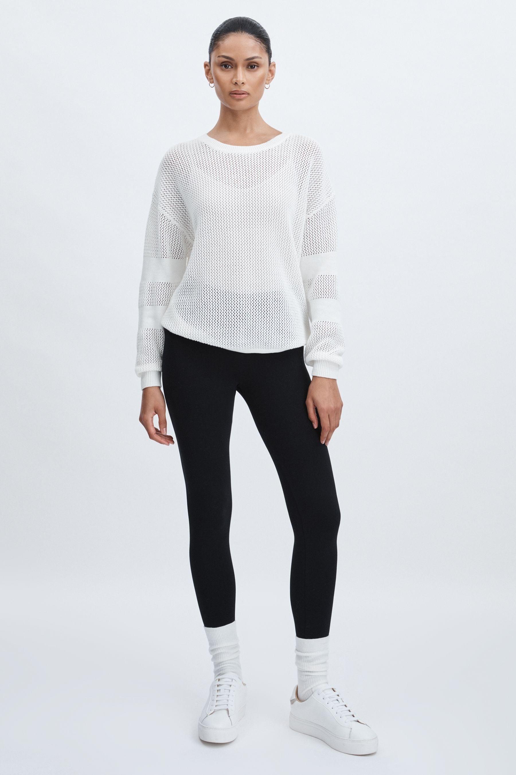 The Upside 100% Organic Cotton Open Knit Jumper in Natural