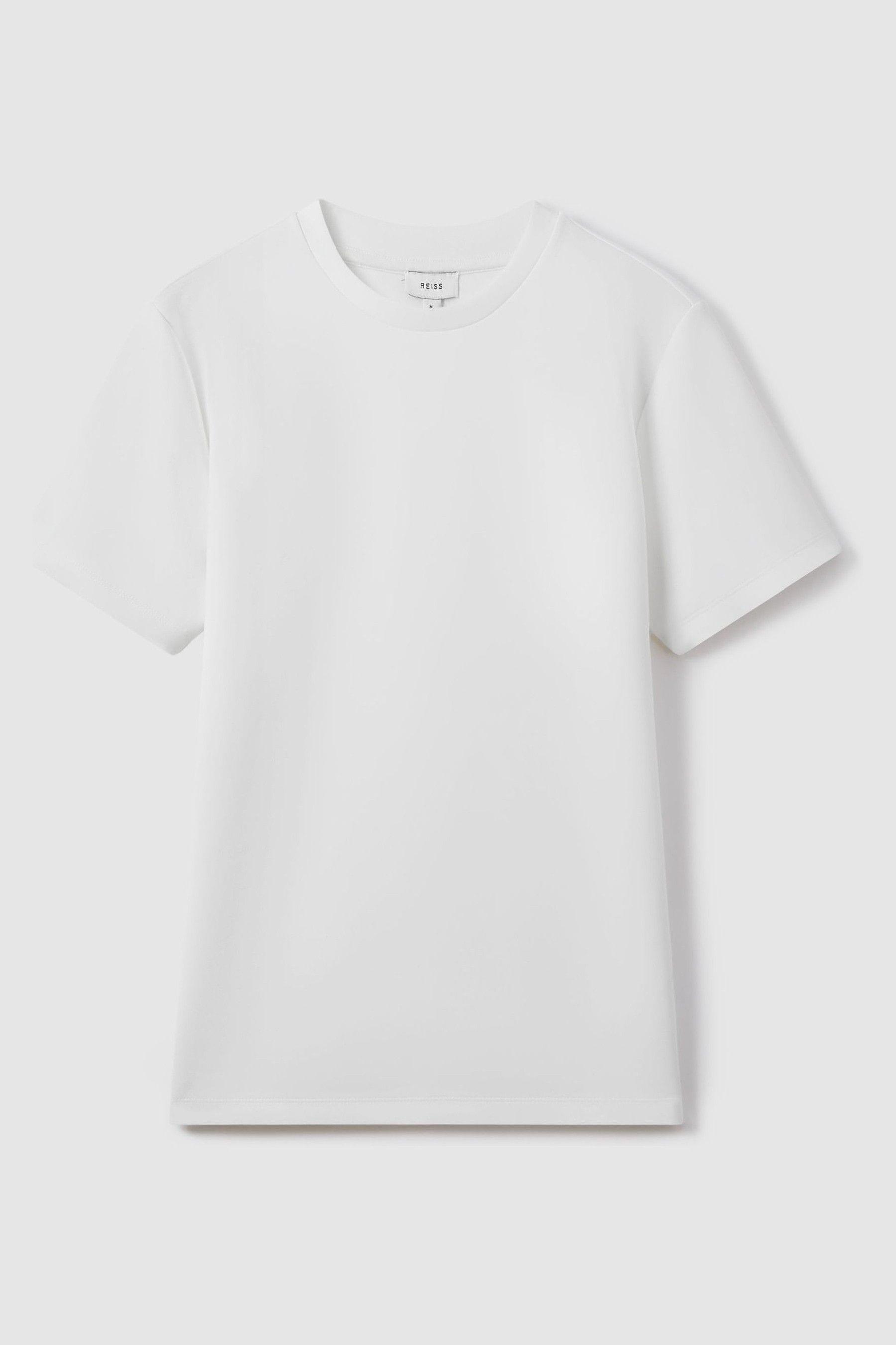 Interlock Jersey Crew Neck T-Shirt in White