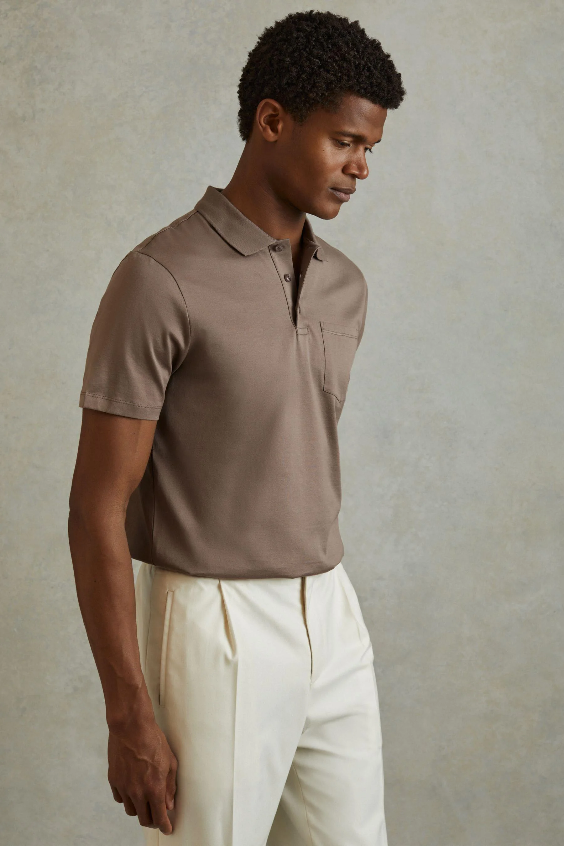 Austin Cinder Mercerised 100% Cotton Polo Shirt