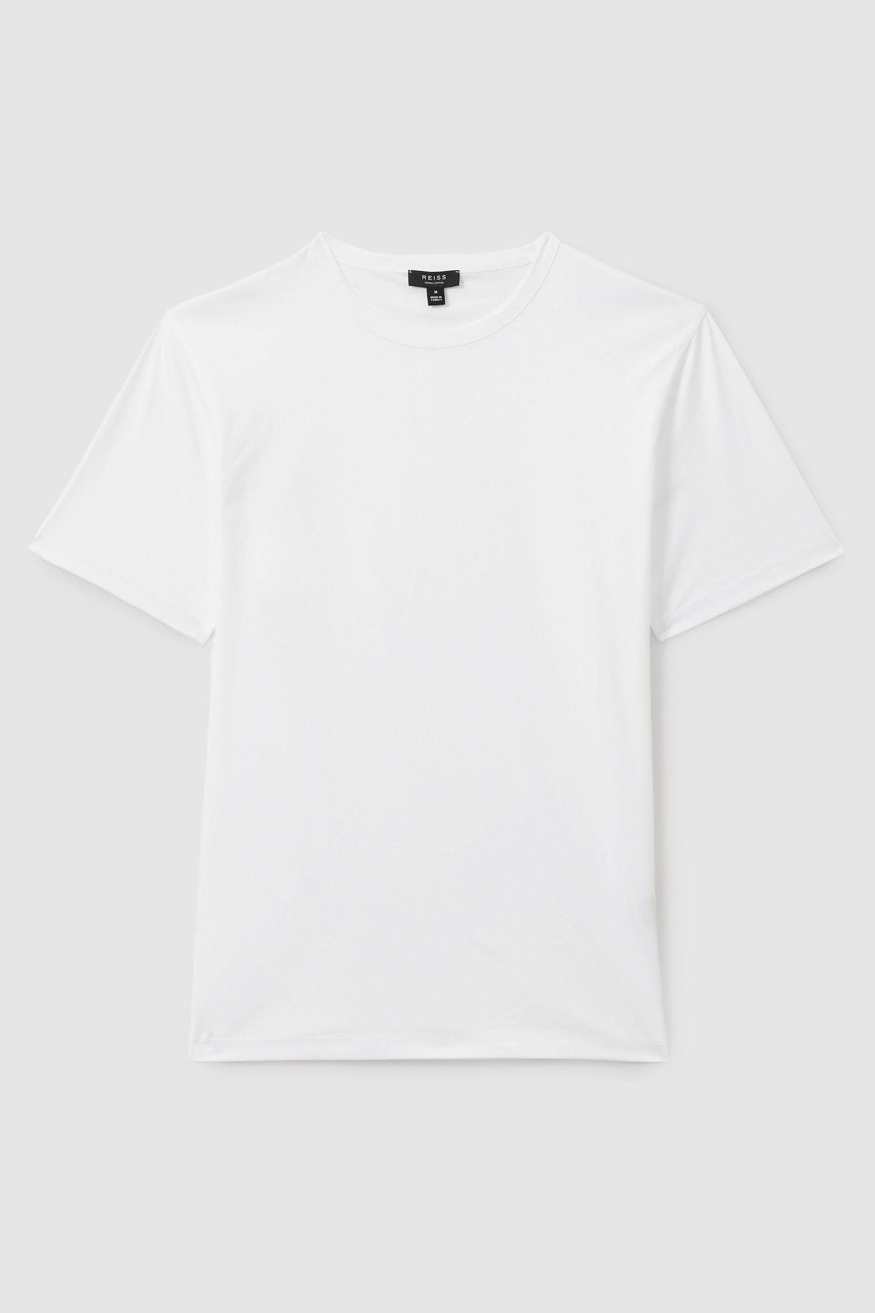 Cotton Crew Neck T-Shirt in White